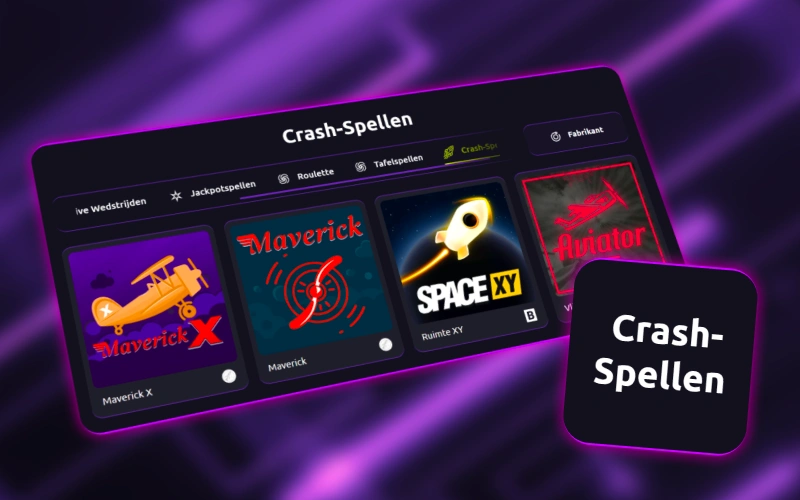 Beleef adrenaline met crash spellen bij CasinoRex en profiteer van snelle rondes.
